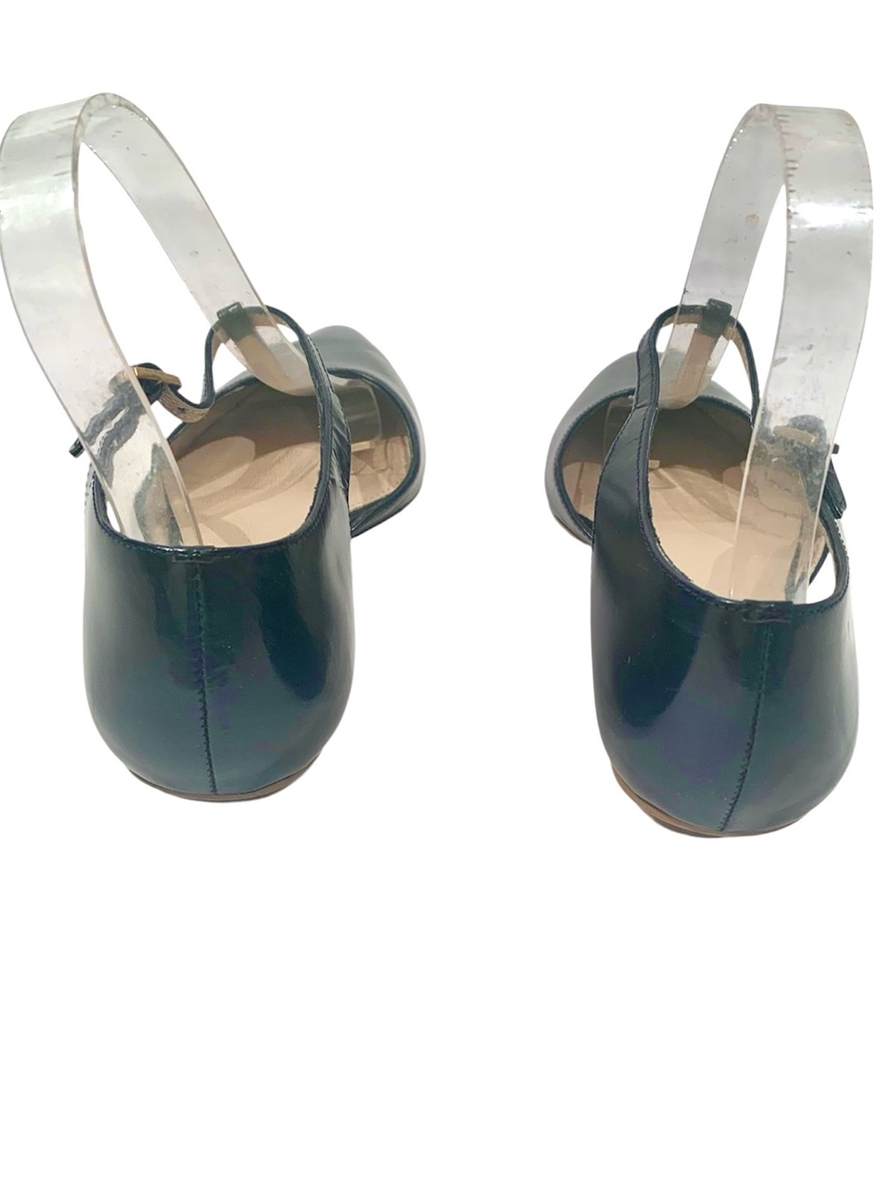 Boden Leather Navy T-Strap Pointed Toe Flats - Picture 8 of 8